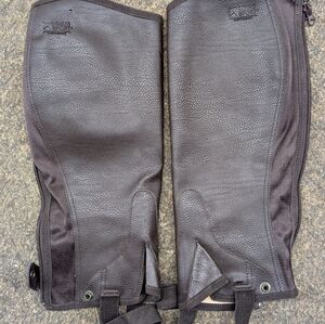 Dark Brown Leather Half Chaps